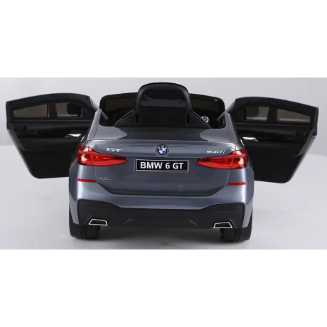 Электромобиль RiverToys BMW 6 GT JJ2164 (серебристый) - Фото 5