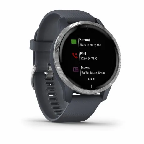 Смарт-часы с GPS Garmin VENU синий гранит с серебристым безелем - Фото 2