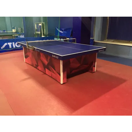 Теннисный стол прфессиональный SANWEI (SAN-EI) IF-VERIC CENTERFOLD, ITTF (синий) - Фото 6