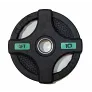 Штанга олимпийская OriginalFitTools 128 кг (диски с двумя хватами, черный гриф) - Фото 7