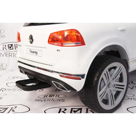 Электромобиль RiverToys VOLKSWAGEN TOUAREG White - Фото 5