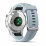 GPS-часы Garmin FENIX 5S PLUS белые с голубым ремешком - Фото 2