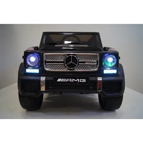 Электромобиль RiverToys Mercedes-Benz G65 AMG черный - Фото 3