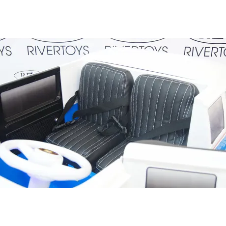 Электромобиль RiverToys VOLKSWAGEN X444XX (синий) - Фото 4