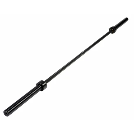 Штанга олимпийская OriginalFitTools 128 кг (диски с двумя хватами, черный гриф) - Фото 3