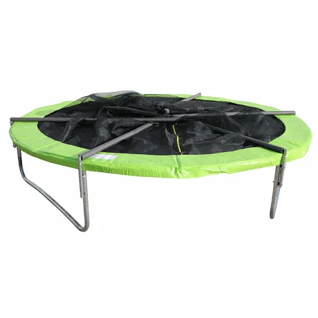 Батут DFC JUMP 14 ft складной, с сеткой apple green - Фото 4