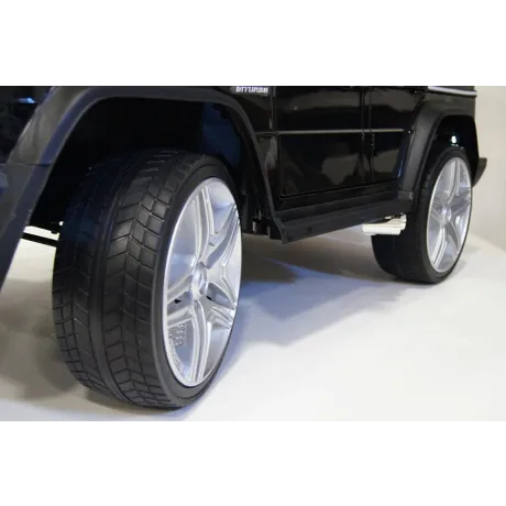 Электромобиль RiverToys Mercedes-Benz G65 AMG черный глянец - Фото 4