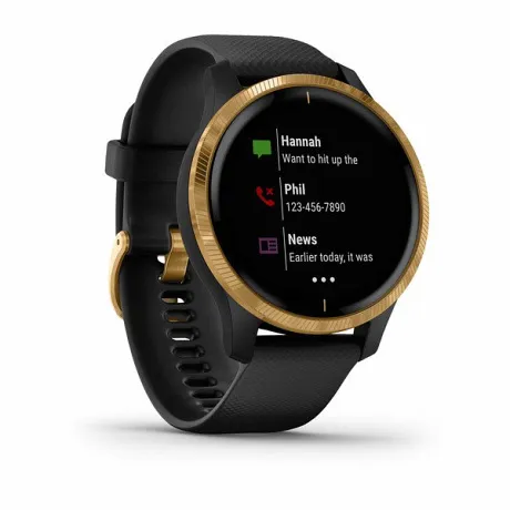 Смарт-часы с GPS Garmin VENU черные с золотистым безелем - Фото 8