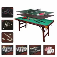 БИЛЬЯРДНЫЙ СТОЛ FORTUNA СНУКЕР 6ФТ 9 В 1 С КОМПЛЕКТОМ АКСЕССУАРОВ