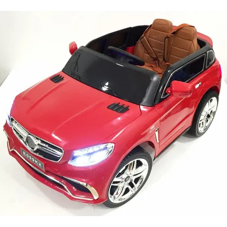 Электромобиль RiverToys Mercedes E009KX вишневый глянец - Фото 6