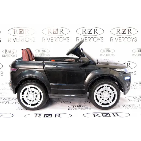 Электромобиль RiverToys Range O007OO VIP (черный глянцевый) - Фото 3